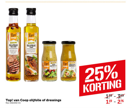 Coop Huismerk   olijfolie, dressing folder aanbieding bij  Coop - details