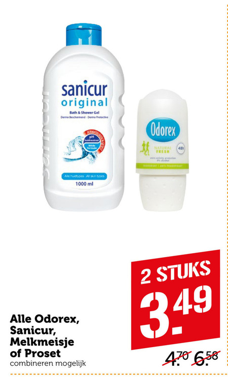 Odorex   deodorant, douchegel folder aanbieding bij  Coop - details