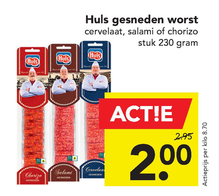 Huls   salami, chorizo folder aanbieding bij  Deen - details