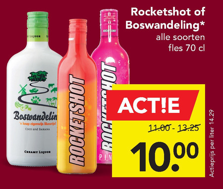 Rocketshot   likeur folder aanbieding bij  Deen - details