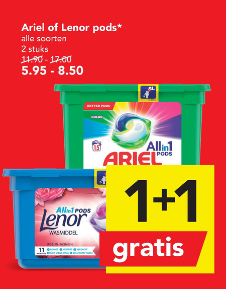 Ariel   wasmiddel folder aanbieding bij  Deen - details