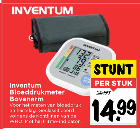 Verbinding verbroken Paine Gillic viering Inventum bloeddrukmeter folder aanbieding bij Vomar - details