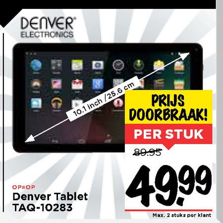 Denver   tablet folder aanbieding bij  Vomar - details