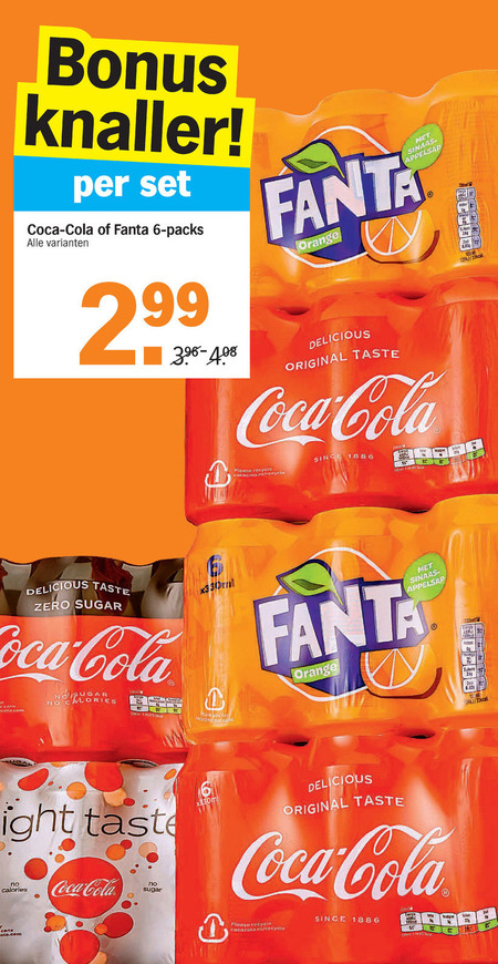 Fanta   cola, frisdrank folder aanbieding bij  Albert Heijn - details