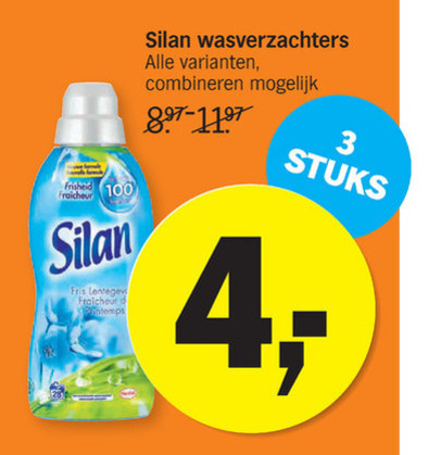 Silan   wasverzachter folder aanbieding bij  Albert Heijn - details