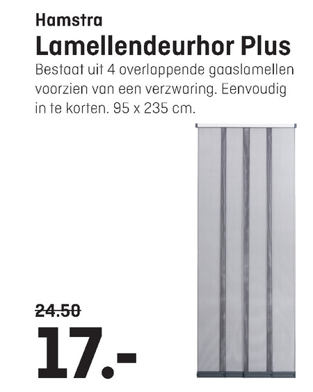 Hamstra   lamellenhordeur folder aanbieding bij  Hubo - details