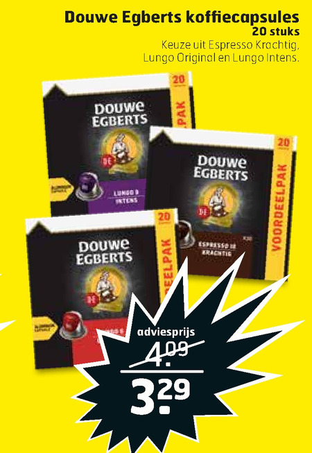 Douwe Egberts   koffiecups folder aanbieding bij  Trekpleister - details