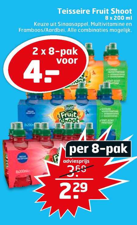 Teisseire   fruitdrank folder aanbieding bij  Trekpleister - details