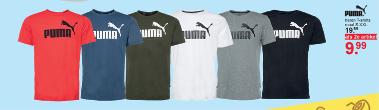 Puma   heren t-shirt folder aanbieding bij  Scapino - details