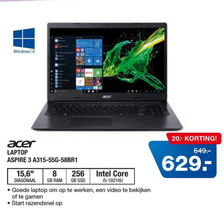 Acer   notebook folder aanbieding bij  Electroworld - details