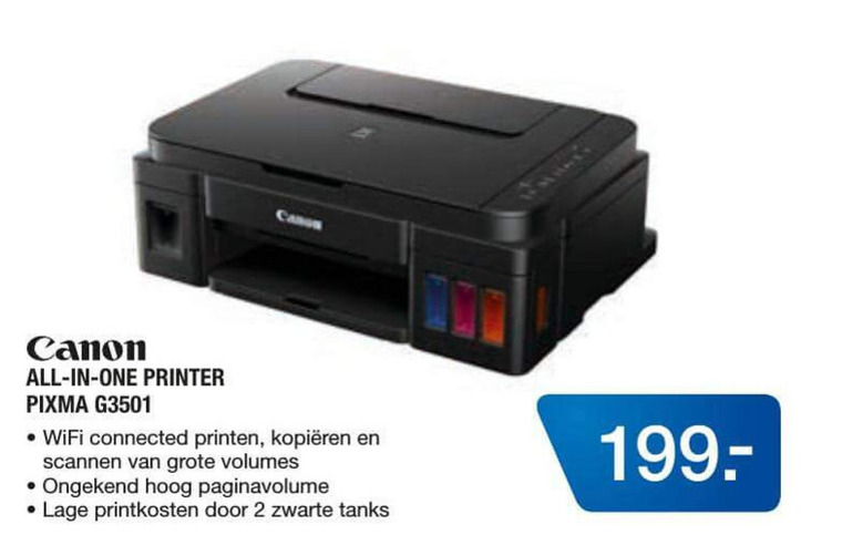 Canon   all-in-one printer folder aanbieding bij  Electroworld - details