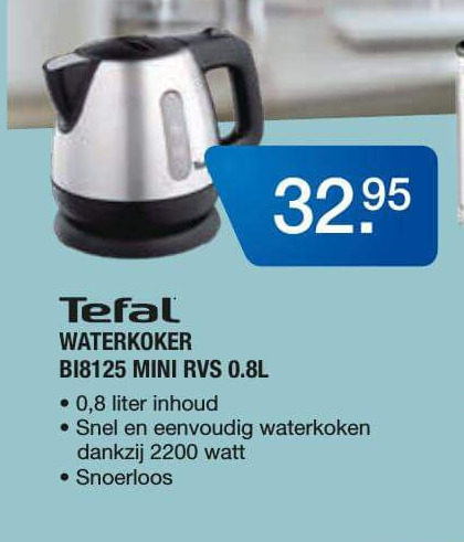 Tefal   waterkoker folder aanbieding bij  Electroworld - details