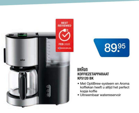 Braun   koffiezetapparaat folder aanbieding bij  Electroworld - details