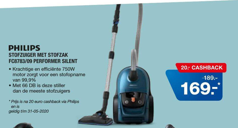 Philips   stofzuiger folder aanbieding bij  Electroworld - details