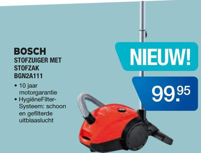 Bosch   stofzuiger folder aanbieding bij  Electroworld - details