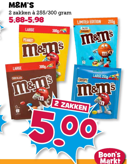 M en Ms   chocolade, chocoladepindas folder aanbieding bij  Boons Markt - details