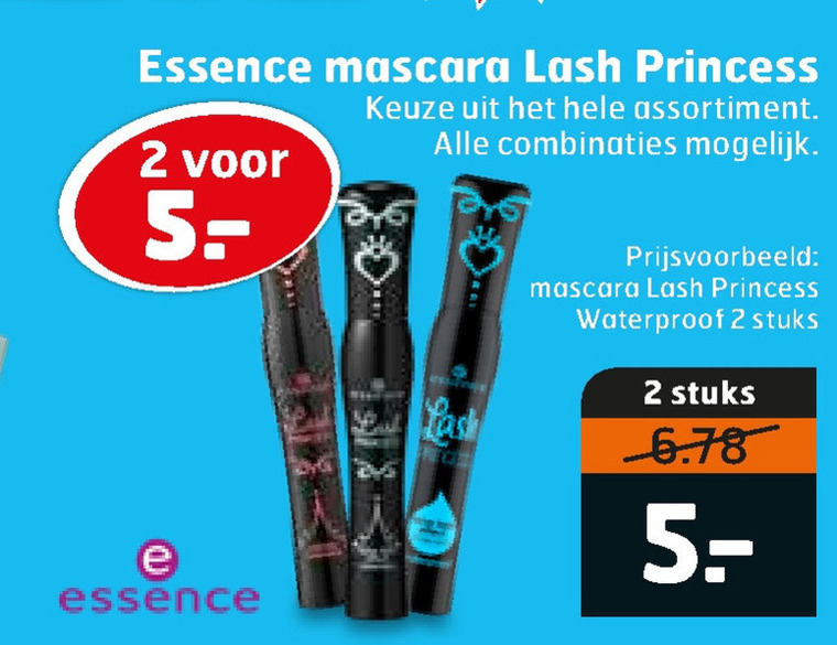 Essence   mascara folder aanbieding bij  Trekpleister - details