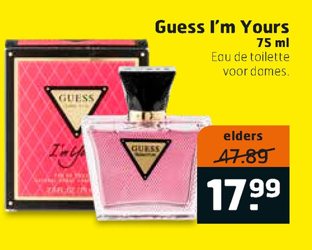 Guess   eau de toilette folder aanbieding bij  Trekpleister - details