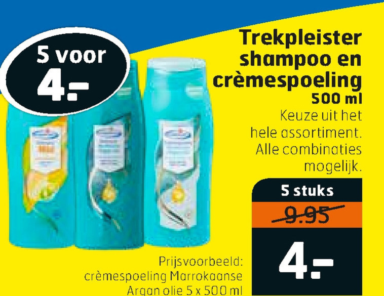 Trekpleister Huismerk   cremespoeling, shampoo folder aanbieding bij  Trekpleister - details