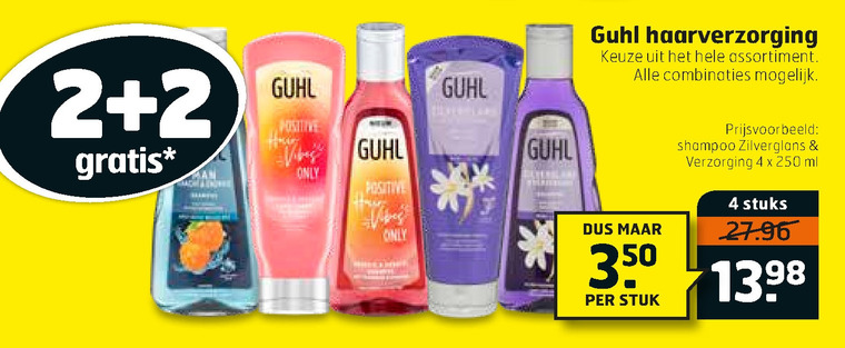 Guhl   haarverzorging, shampoo folder aanbieding bij  Trekpleister - details