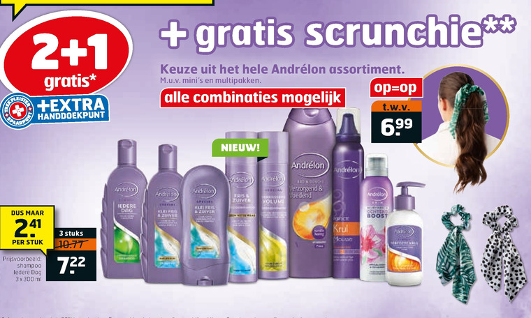 Andrelon   haarverzorging, haargel folder aanbieding bij  Trekpleister - details