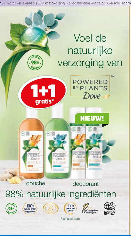 Dove   deodorant, douchegel folder aanbieding bij  Trekpleister - details