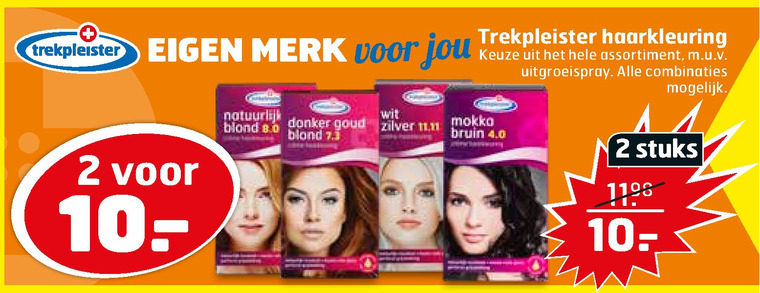 Trekpleister Huismerk   haarkleuring folder aanbieding bij  Trekpleister - details