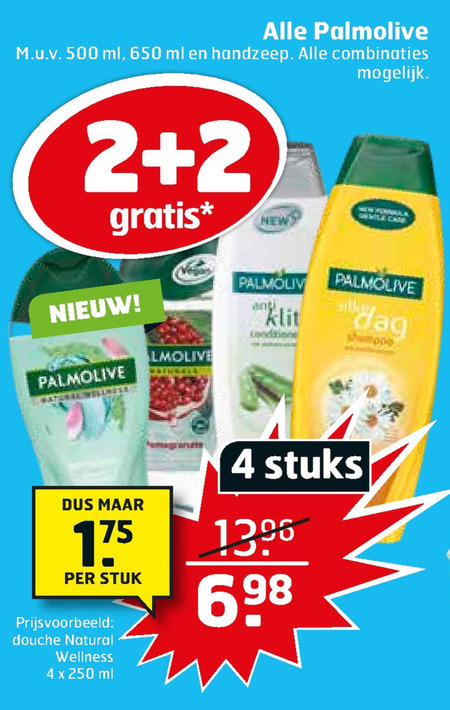 Palmolive   douchegel, shampoo folder aanbieding bij  Trekpleister - details