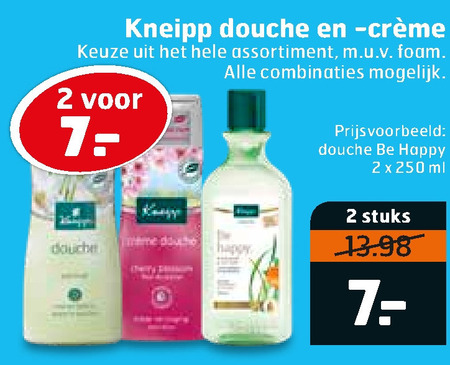 Kneipp   douchegel folder aanbieding bij  Trekpleister - details