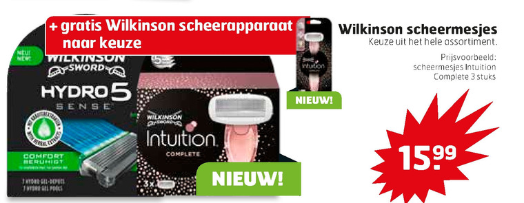 Wilkinson   scheermesjes folder aanbieding bij  Trekpleister - details