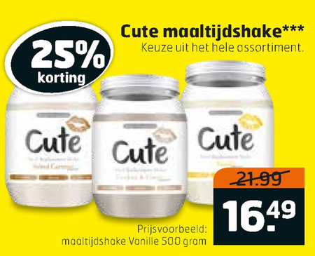 Cute   afslankmaaltijd folder aanbieding bij  Trekpleister - details