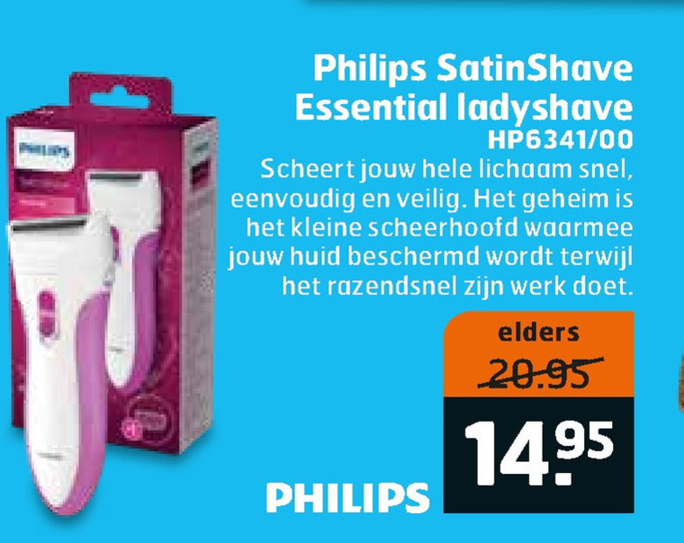 Philips   ladyshave folder aanbieding bij  Trekpleister - details