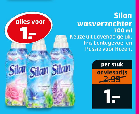 Silan   wasverzachter folder aanbieding bij  Trekpleister - details