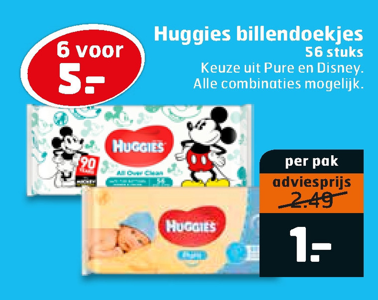 Huggies   billendoekjes folder aanbieding bij  Trekpleister - details