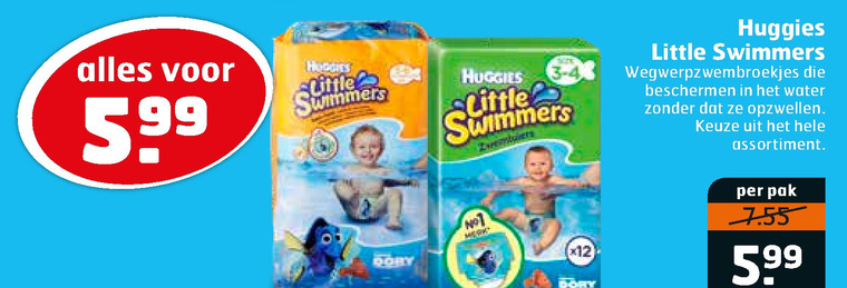 Huggies   babyzwembroekje folder aanbieding bij  Trekpleister - details