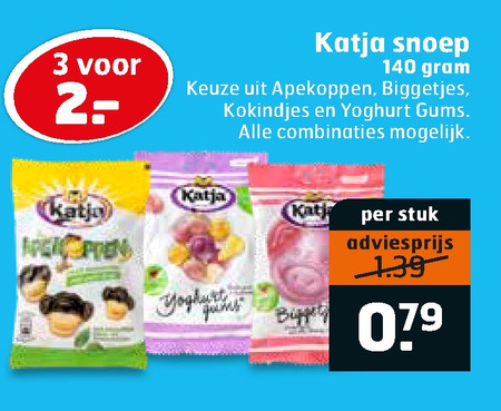 Katja   drop, snoep folder aanbieding bij  Trekpleister - details