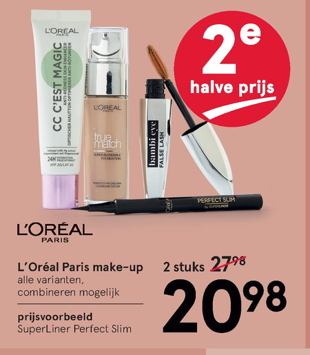 L Oreal   mascara, nagellak folder aanbieding bij  Etos - details