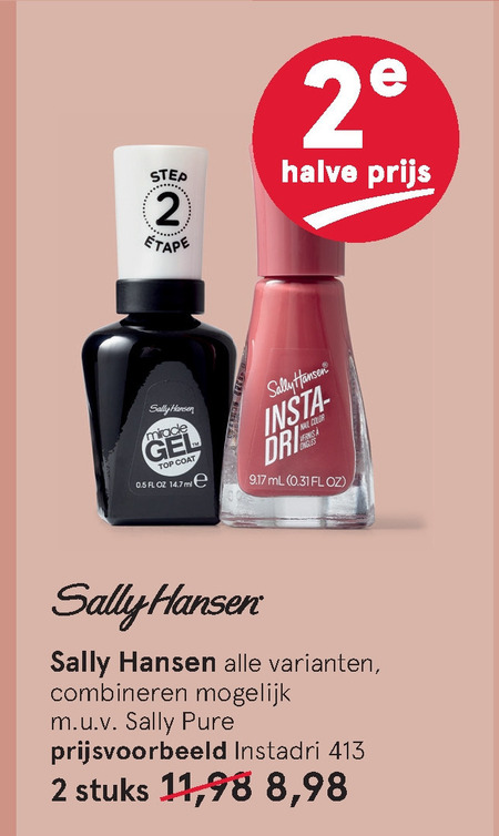 Sally Hansen   nagellak folder aanbieding bij  Etos - details