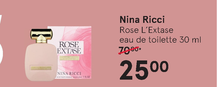 Nina Ricci   eau de toilette folder aanbieding bij  Etos - details