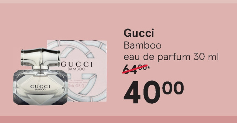 Gucci   eau de parfum folder aanbieding bij  Etos - details