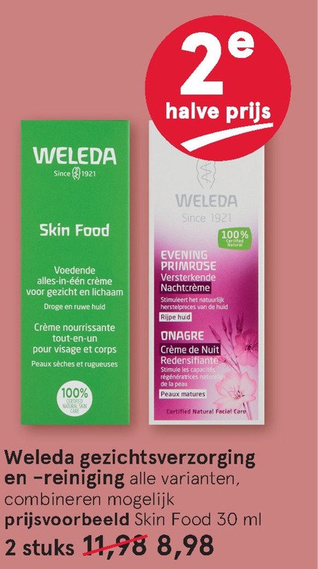 Weleda   dagcreme, gezichtsreiniging folder aanbieding bij  Etos - details