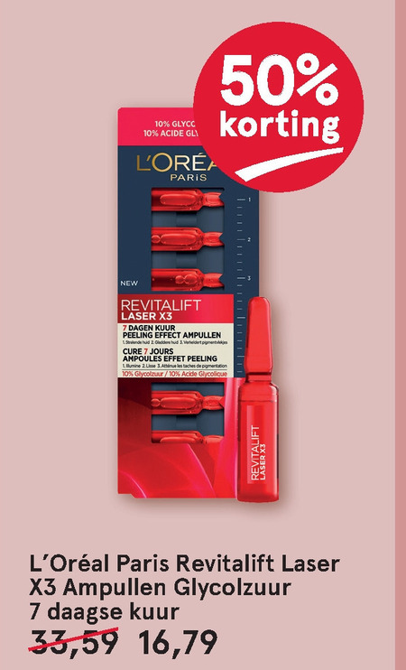 L Oreal   dagcreme folder aanbieding bij  Etos - details