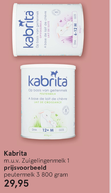 Kabrita   opvolgmelk folder aanbieding bij  Etos - details