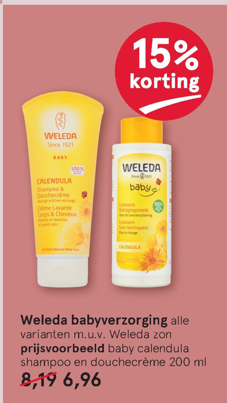 Weleda   babyshampoo, babyverzorging folder aanbieding bij  Etos - details