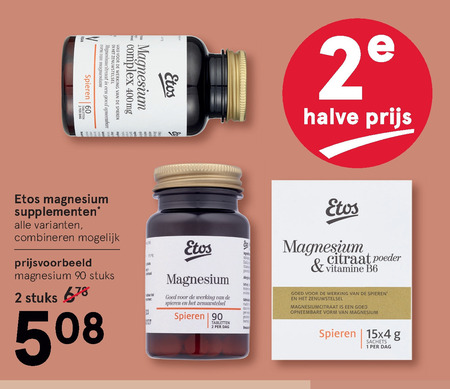 Etos Huismerk   voedingssupplement folder aanbieding bij  Etos - details