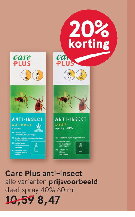 Care Plus   insectenbeet folder aanbieding bij  Etos - details