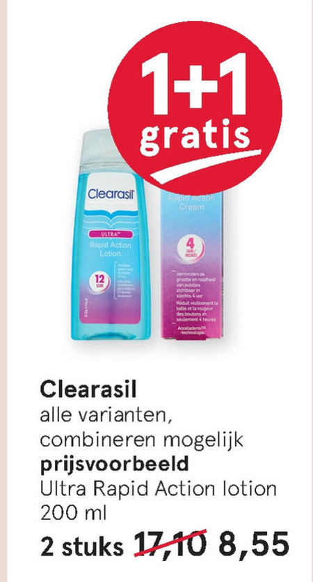 Clearasil   reinigingslotion folder aanbieding bij  Etos - details