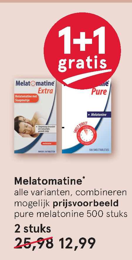 melatomatine   voedingssupplement folder aanbieding bij  Etos - details