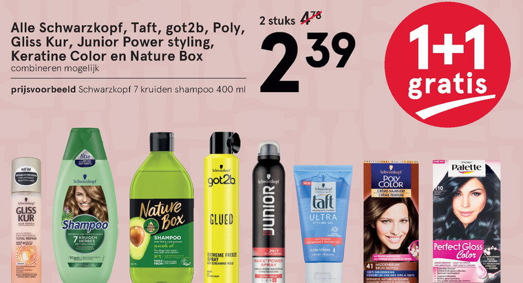 Schwarzkopf Keratine Color   haarkleuring, hairspray folder aanbieding bij  Etos - details