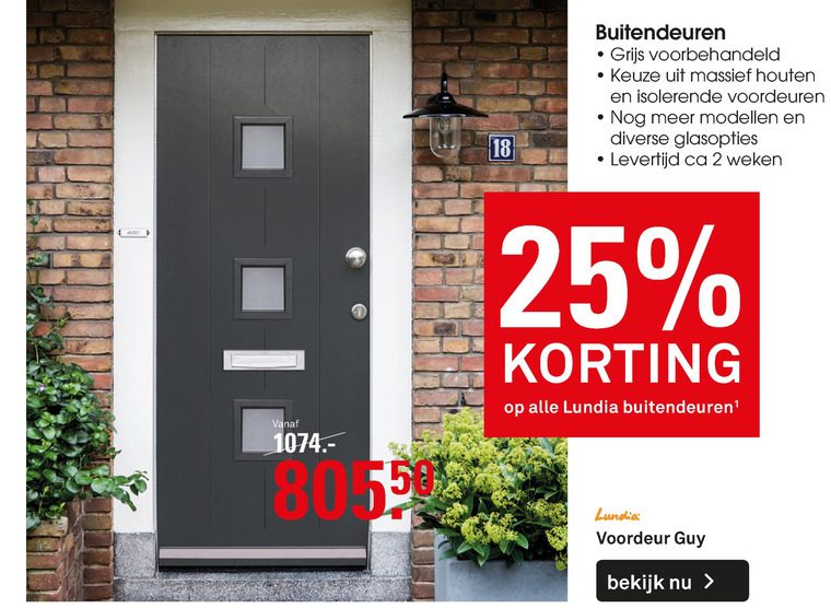 Lundia   buitendeur folder aanbieding bij  Karwei - details